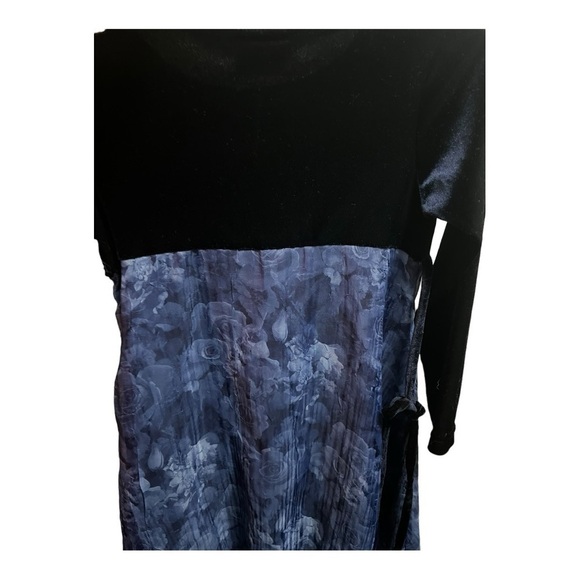 La Princess Black Velvet‎ Party Holiday Girls Dress Size 8 Flawed - Picture 3 of 6